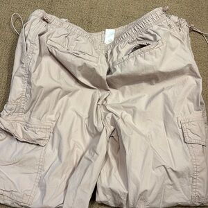 Aeropostale Blush Parachute Cargo Pants